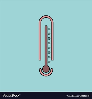 Flat icon design collection weather thermometer vector image