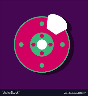 Flat icon design collection wheel and brake in vector image