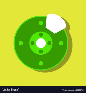 Flat icon design collection wheel and brake in vector image