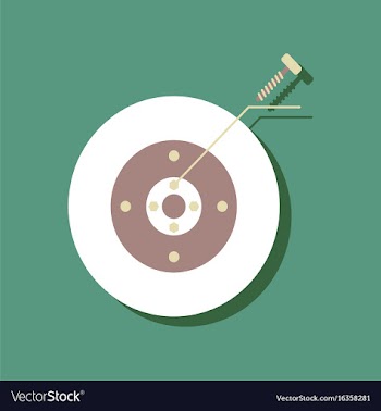 Flat icon design collection wheel and screw in vector image