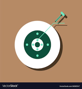 Flat icon design collection wheel and screw in vector image