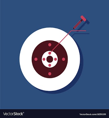 Flat icon design collection wheel and screw in vector image
