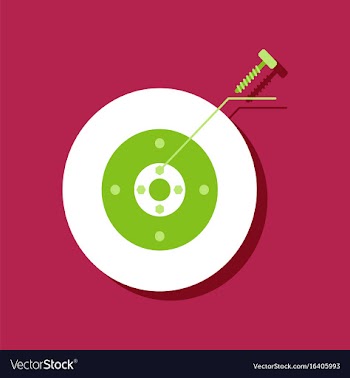 Flat icon design collection wheel and screw in vector image