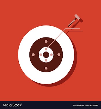Flat icon design collection wheel and screw in vector image