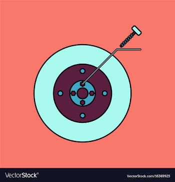 Flat icon design collection wheel and screw vector image