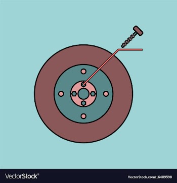 Flat icon design collection wheel and screw vector image