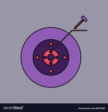 Flat icon design collection wheel and screw vector image