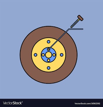 Flat icon design collection wheel and screw vector image