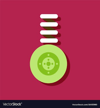 Flat icon design collection wheel and spring in vector image