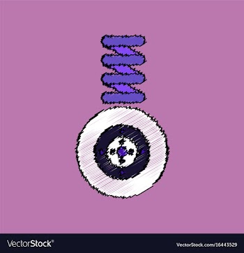 Flat icon design collection wheel and spring in vector image
