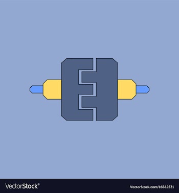 Flat icon design collection wheel gears vector image