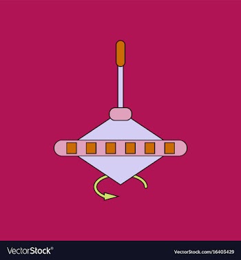 Flat icon design collection whirligig movement vector image