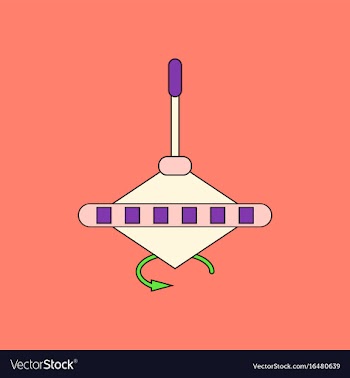 Flat icon design collection whirligig movement vector image
