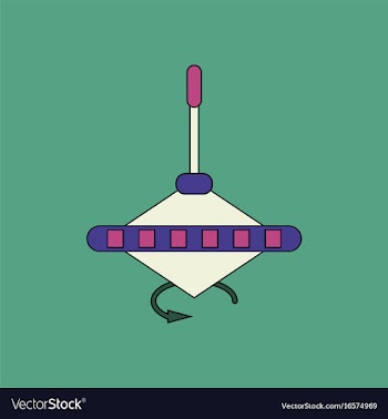 Flat icon design collection whirligig movement vector image