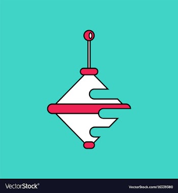 Flat icon design collection whirligig silhouette vector image