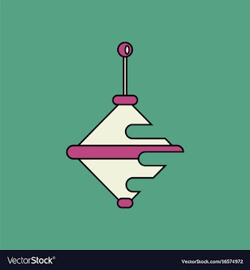 Flat icon design collection whirligig silhouette vector image