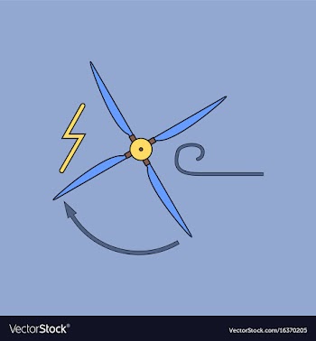 Flat icon design collection wind turbine vector image