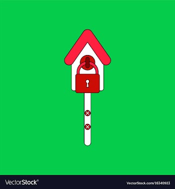 Flat icon design collection wooden pethouse vector image