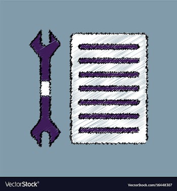 Flat icon design collection wrench and grille in vector image