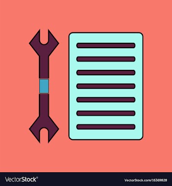 Flat icon design collection wrench and grille vector image