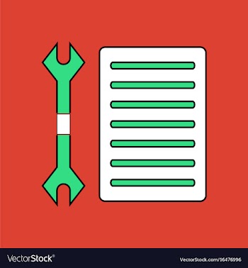 Flat icon design collection wrench and grille vector image
