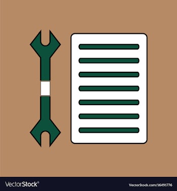 Flat icon design collection wrench and grille vector image