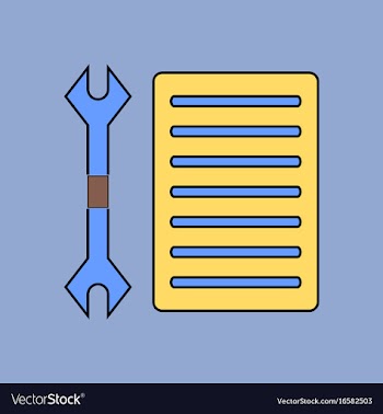 Flat icon design collection wrench and grille vector image