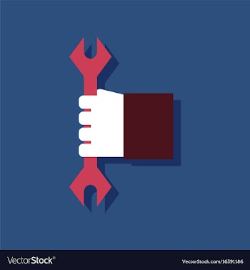 Flat icon design collection wrench in hand in vector image