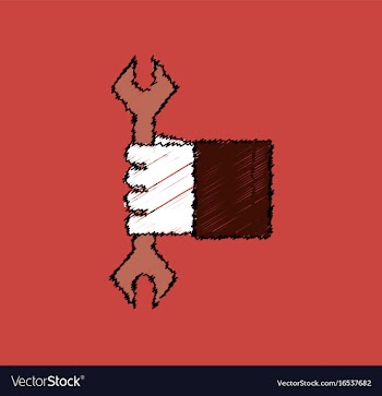 Flat icon design collection wrench in hand in vector image