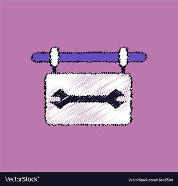 Flat icon design collection wrench sign in vector image