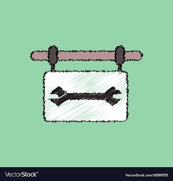 Flat icon design collection wrench sign in vector image