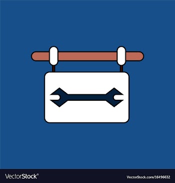 Flat icon design collection wrench sign vector image