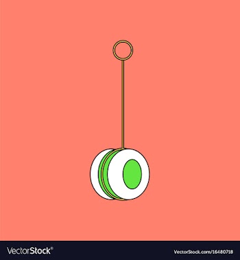 Flat icon design collection yo yo toy vector image