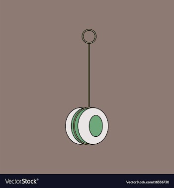 Flat icon design collection yo yo toy vector image