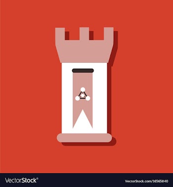 Flat icon design energy university in sticker vector image