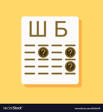 Flat icon design eye test in sticker style vector image