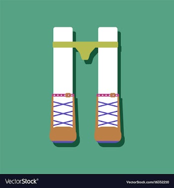 Flat icon design female thong on legs in sticker vector image