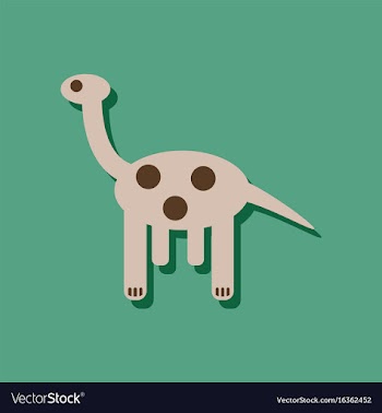 Flat icon design giraffe toy in sticker style vector image