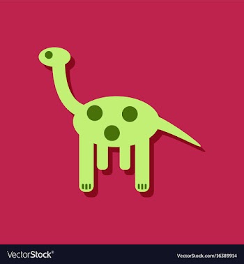 Flat icon design giraffe toy in sticker style vector image