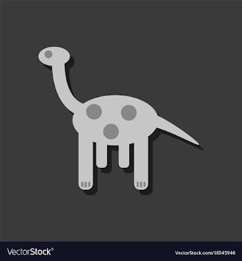 Flat icon design giraffe toy in sticker style vector image