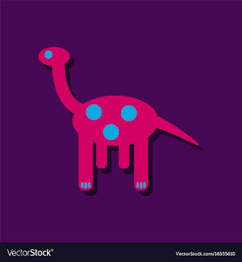 Flat icon design giraffe toy in sticker style vector image