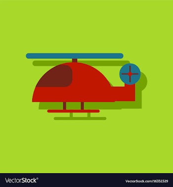 Flat icon design helicopter toy flying in sticker vector image