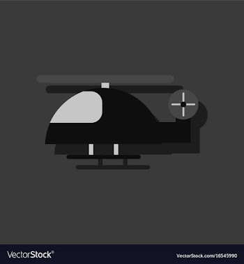 Flat icon design helicopter toy flying in sticker vector image