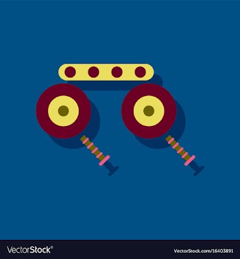 Flat icon design kids metal constructor in vector image