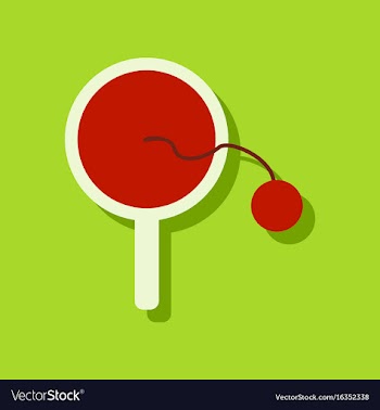 Flat icon design kids racket and ball in sticker vector image