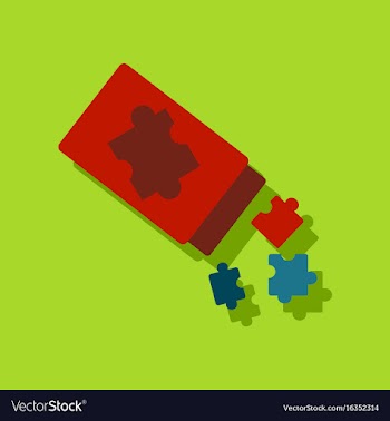 Flat icon design kids toy constructor in sticker vector image