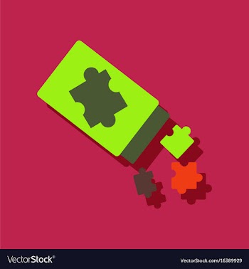 Flat icon design kids toy constructor in sticker vector image