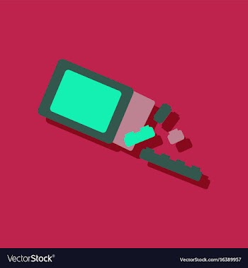 Flat icon design kids toy constructor in sticker vector image
