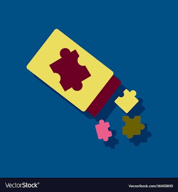 Flat icon design kids toy constructor in sticker vector image