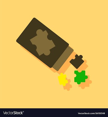 Flat icon design kids toy constructor in sticker vector image